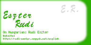 eszter rudi business card